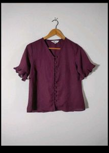Cute Ruffle Sleeve Top