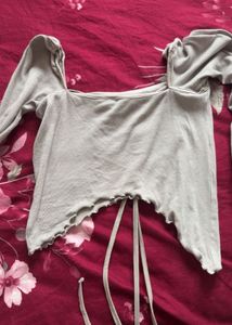 Off-Shoulder Ribbed Top