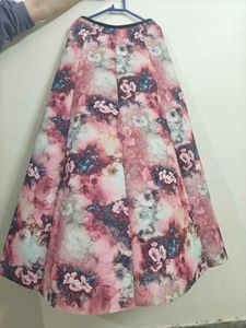 Beautiful Floral Print Maxi Skirt with Top