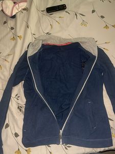 Jockey Navy Blue Zip-Up Track Jacket- S size