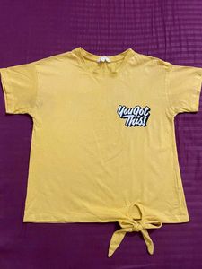Cute Yellow Graphic T-Shirt