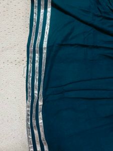Elegant Teal &amp; White Kurta Set