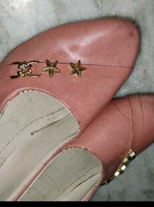 Charming Pink Ballet Flats(Star Embellishment)