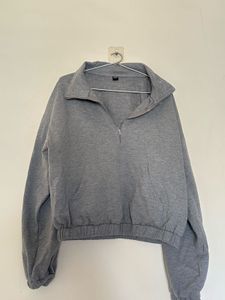Grey Half Zip Sweatshirt
