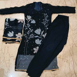 Navy Blue elegant kurta set