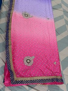 🍇🍒Gorgeous Purple &amp; Pink Saree
