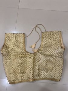 Elegant Gold Embroidered Blouse