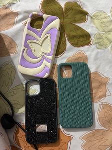 iPhone 12 Cases Lot - Sparkly, Butterfly, Textured