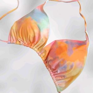 Colorful Tie-Dye Bikini Top Shein NWOT 3XL