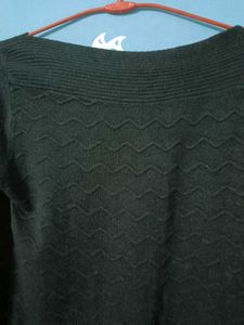 Stylish Black Knit Sweater