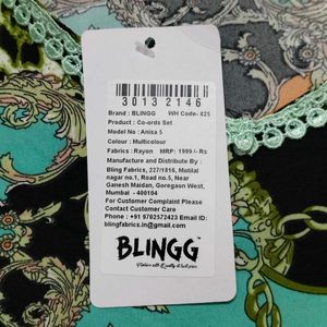 Vibrant Print Kurta with Lace Trim