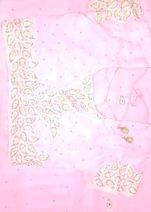 Elegant Pink Saree with Blouse