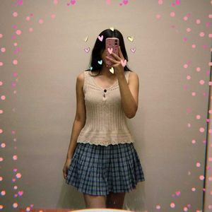 Cream Knit Tank Top 🌕