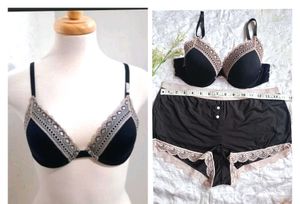Lace Trim Lingerie Set