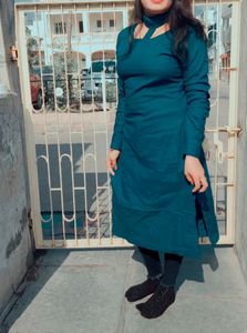 Women Dark Blue Kurta