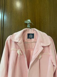 Adorable Pink Embroidered Coat