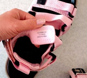 New Balance Pink velcro Sandals