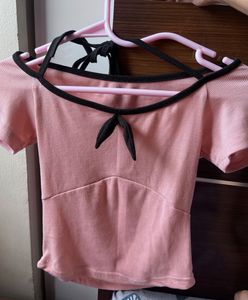 pretty peachy pink top