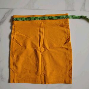 Orange Mini Skirt xxs