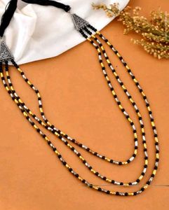 Multi-Layered Beaded Necklace 🤍