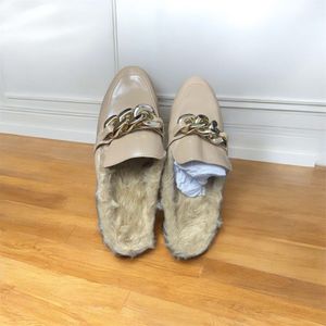 Fuzzy Chain Detail Mules