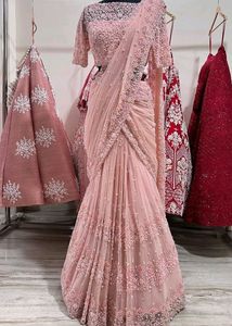 Beautiful Pink Saree