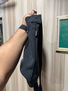 Covernat Black Canvas Sling Tote Bag