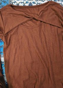 brown stylish top