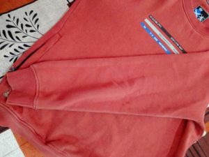 Orange Graphic Sweatshirt