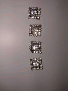 Rhinestone Brooch Set