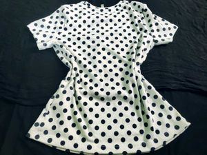 polka dot basic tee
