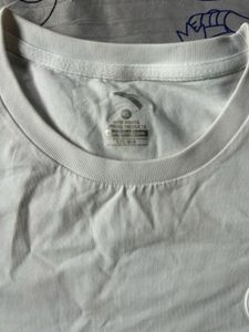White T-Shirt with Black Stripes