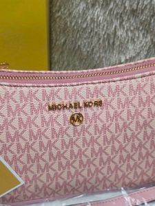 Michael Kors Pink Logo Shoulder Bag