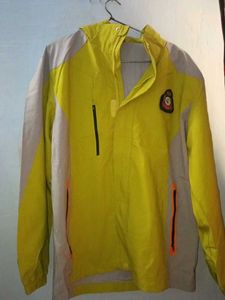 Yellow &amp; Grey Zip-Up Jacket