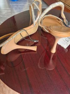Zara Embellished Slingback Heels