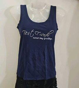 Navy Best Friends Tank Top