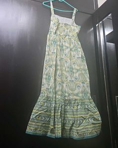 Green Ethnic Print Kurta Set