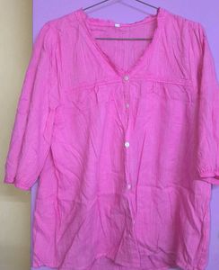 Pretty Pink Cotton Blouse