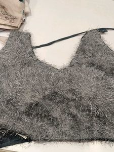 Embellished Grey Blouse Set 2