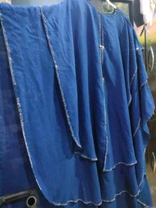 blue abaya