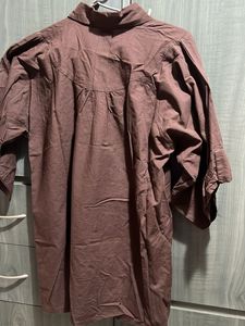 Top - Brown Button-Up