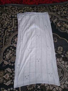 Elegant White Dupatta