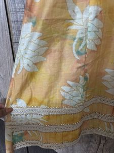 Floral Print Kurta Set with Dupatta
