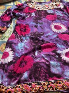 Vibrant Floral Print Kurta