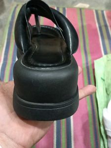 Stylish Black Thong Sandals