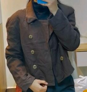 Vintage Brown Cropped Jacket