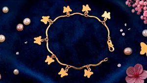 Gold Butterfly Charm Bracelet