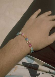 Cute Beaded Flower Bracelet