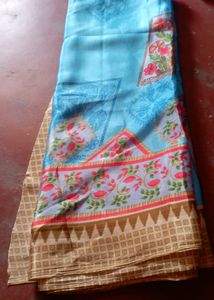 Crepe saree new one.. grab it for very low rate..