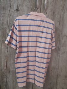 Pink Striped Levi's Polo TShirt